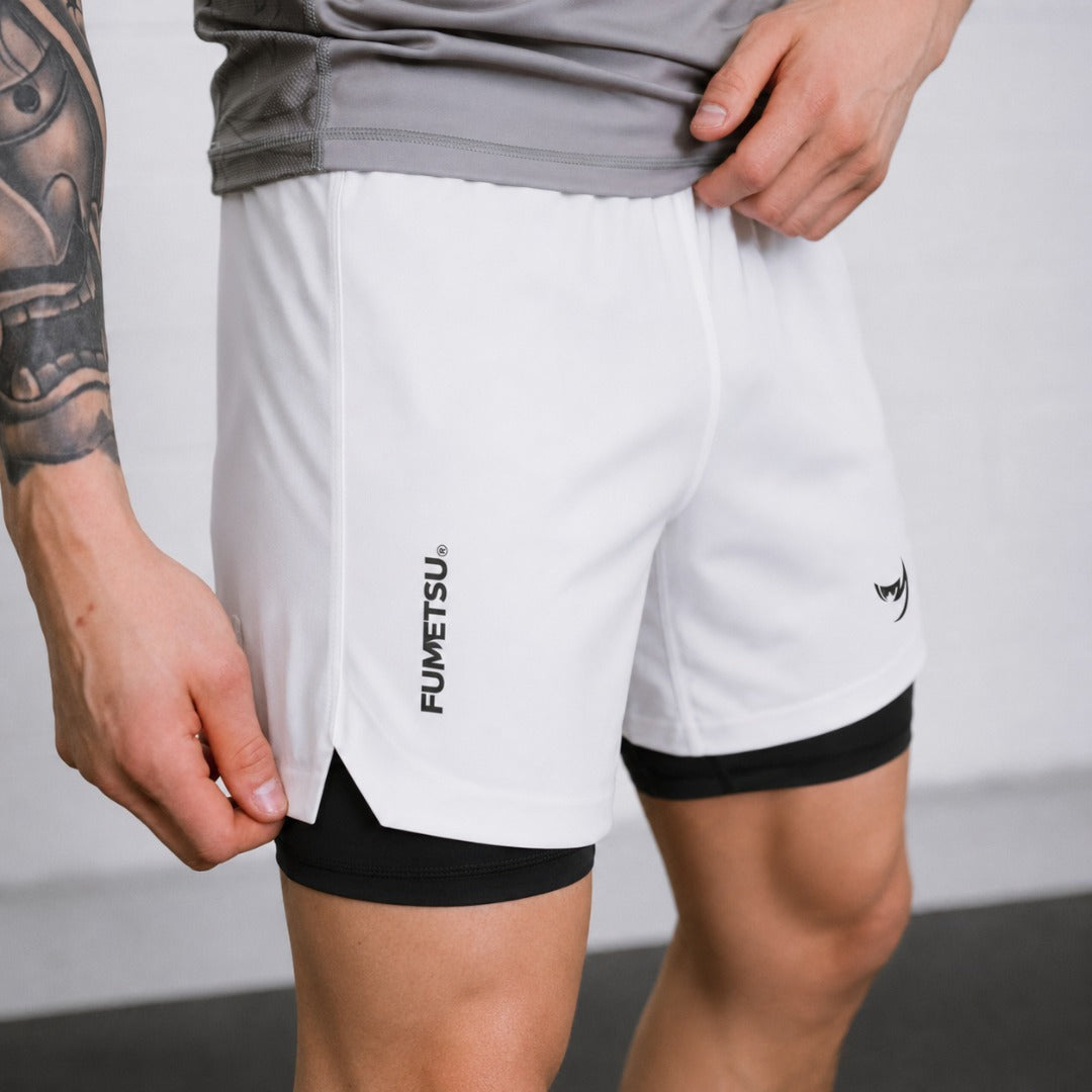 Origins Dual Layer Shorts White