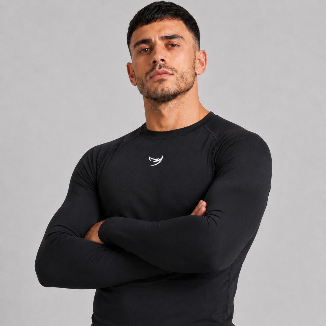 Origins Long Sleeve Rash Guard Black