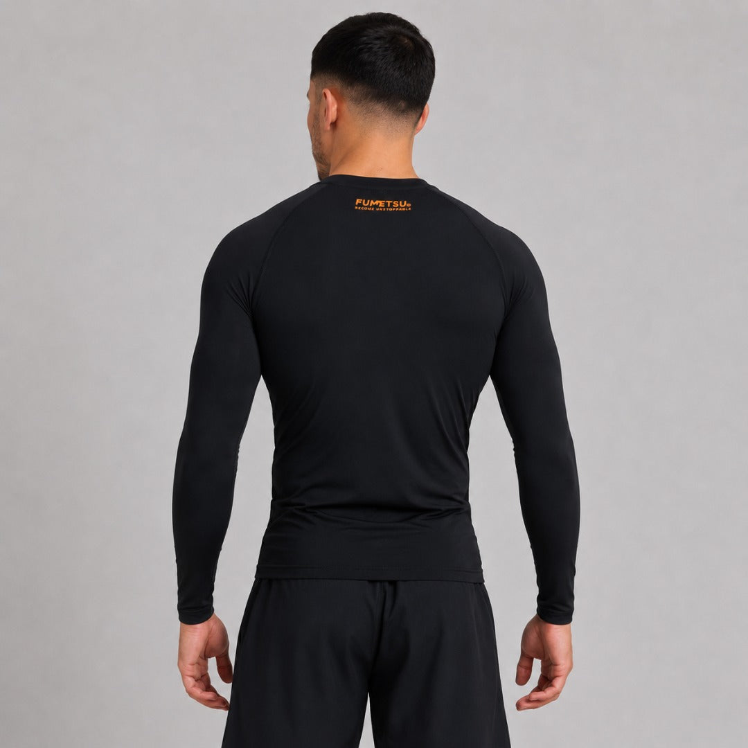 Origins Long Sleeve Rash Guard Black/Orange