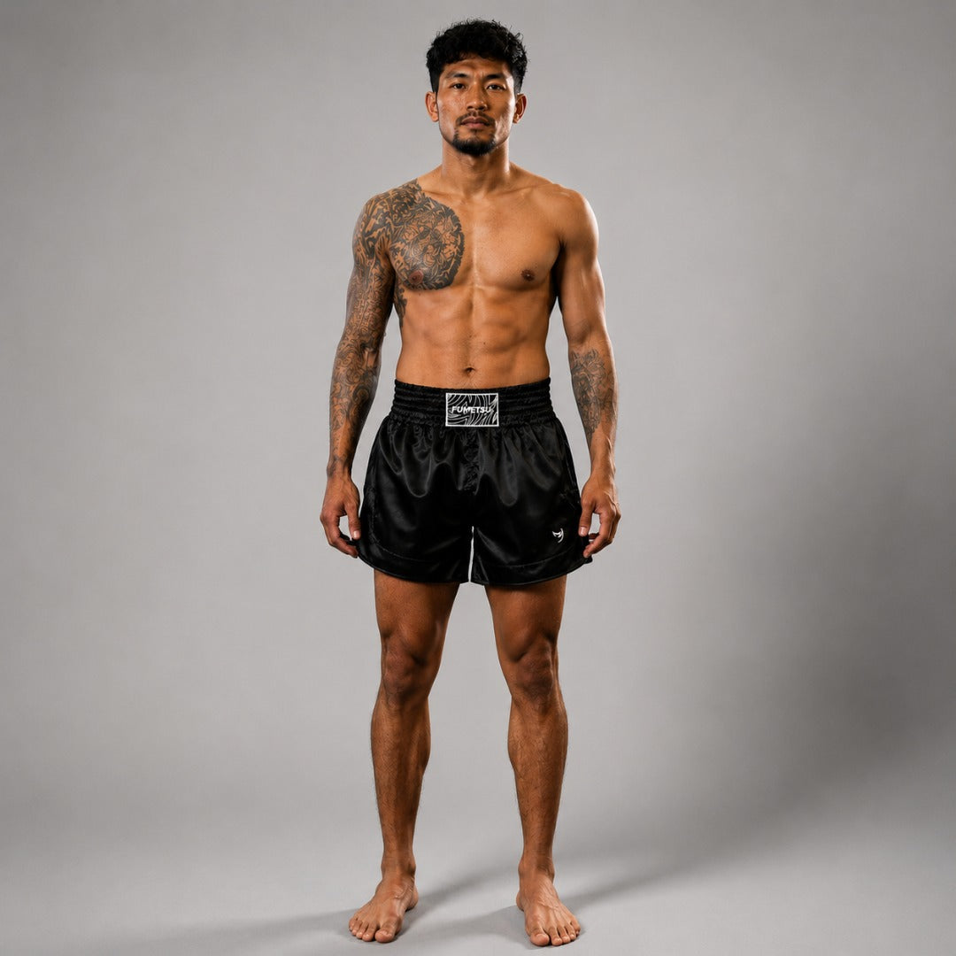 Short Muay Thai Black Origins