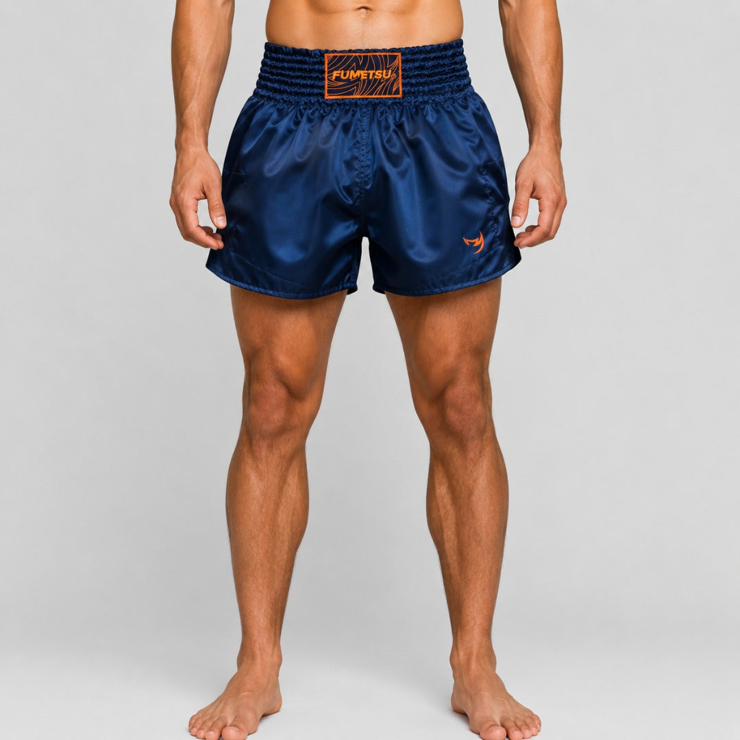 Marineblaue Origins Muay Thai Shorts