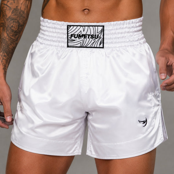 Origins Muay Thai Shorts White from Fumetsu