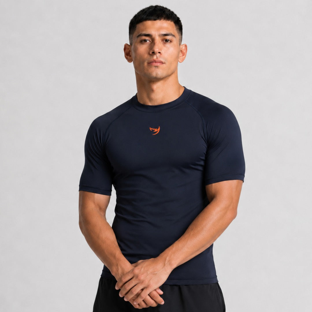 Origins Short Sleeve Rash Guard Navy