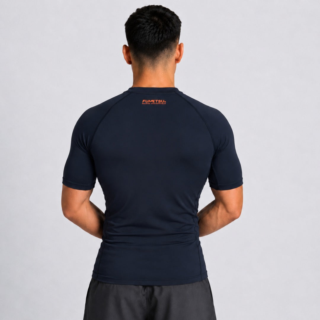 Origins Short Sleeve Rash Guard Navy