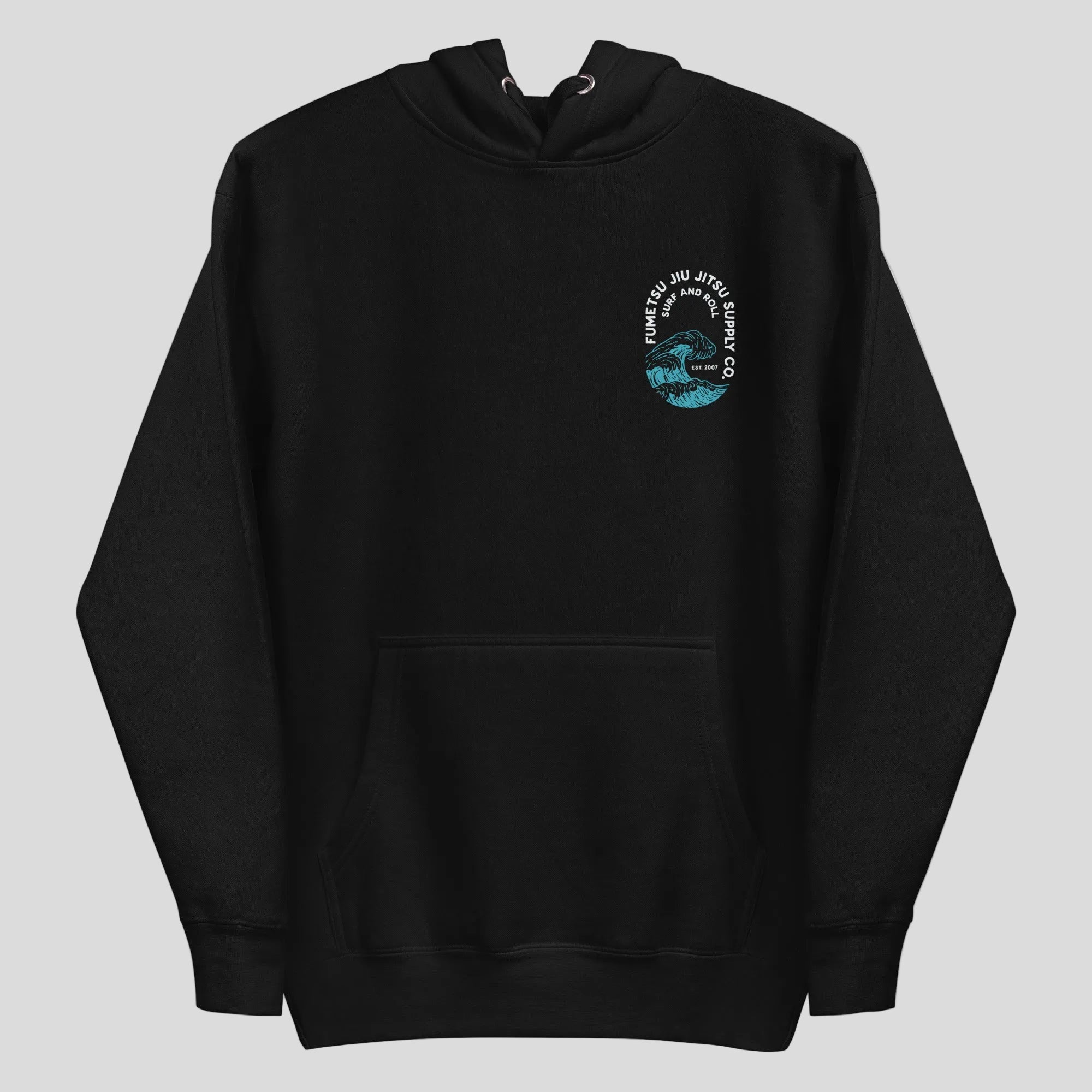 Surf and Roll Hoodie Black