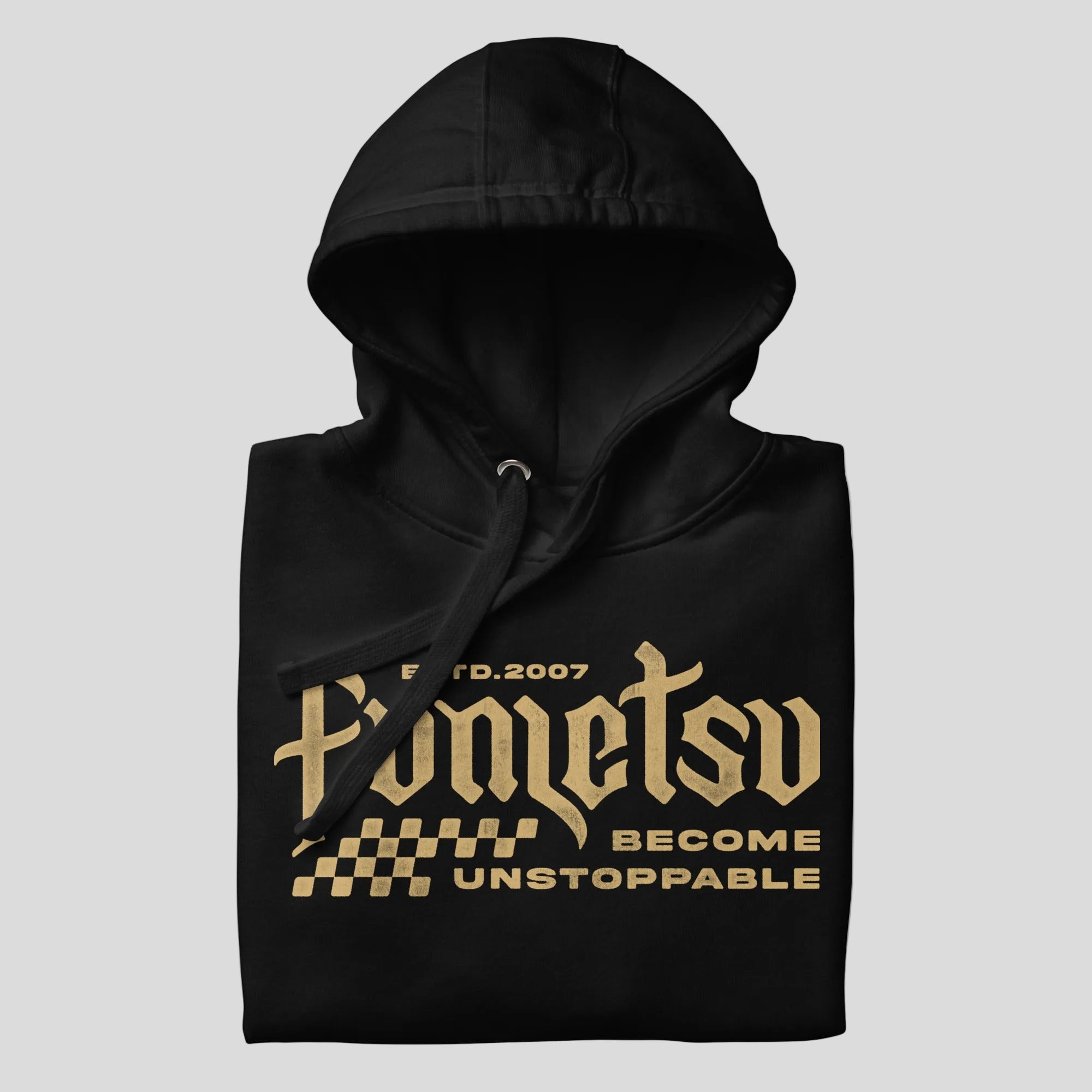 Underground Hoodie Black Folded