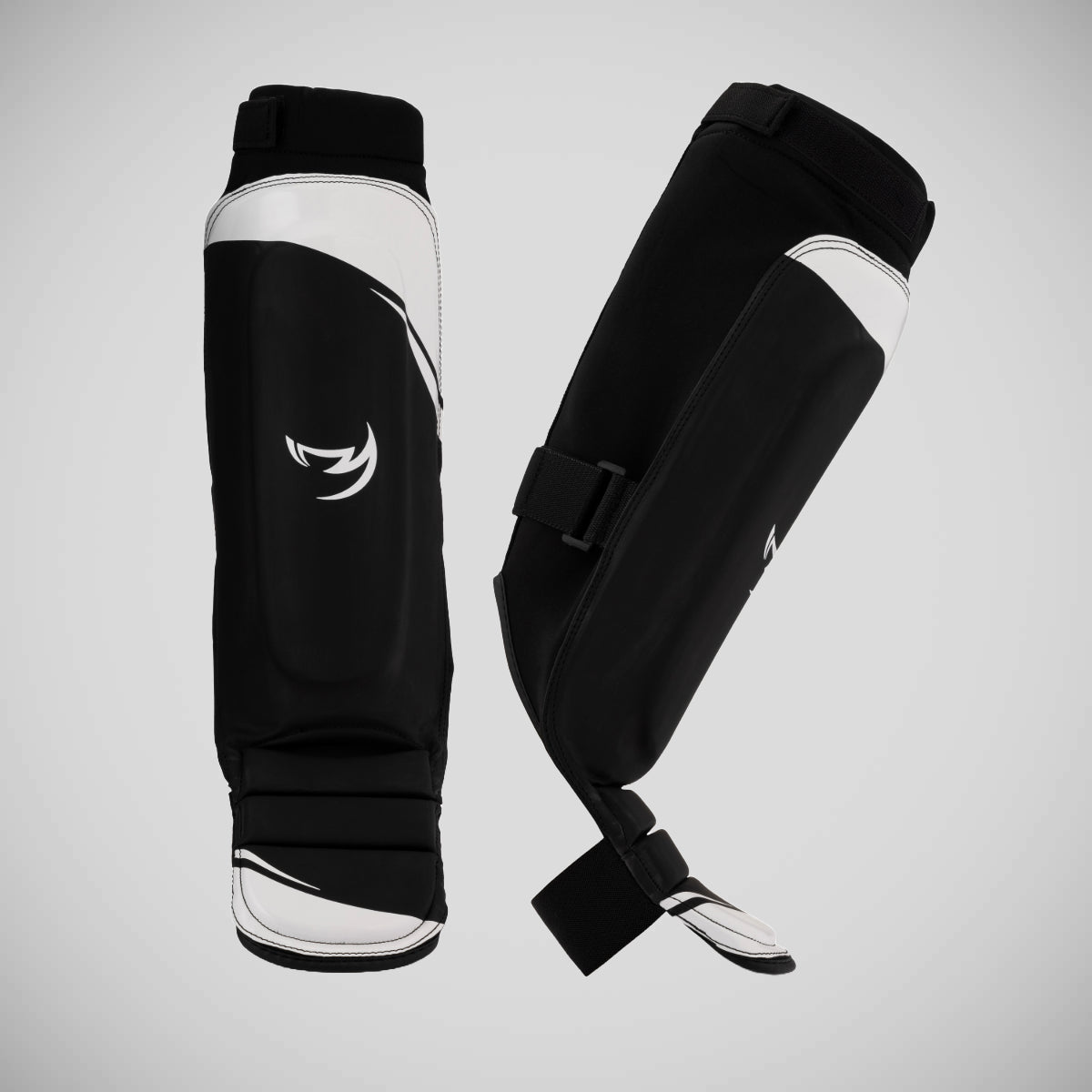 White/Black/Grey Ghost S3 MMA Shin Guards from Fumetsu