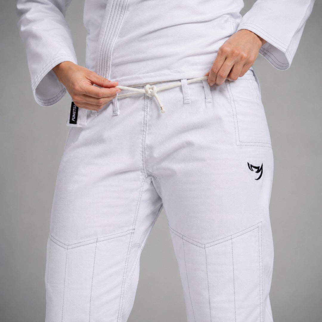 Kimono de JJB Ghost V-Lite blanc/noir pour femme