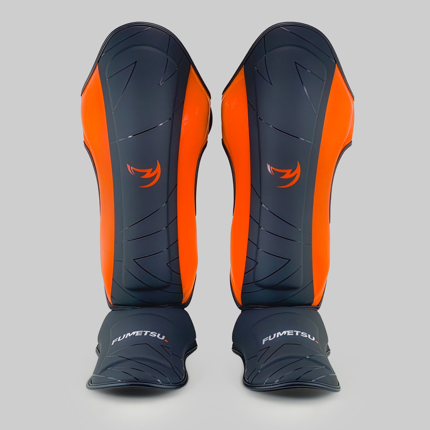 Icon Thai Shin Guards Black/Orange