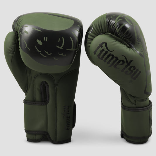 Khaki Snake Eyes Boxing Gloves