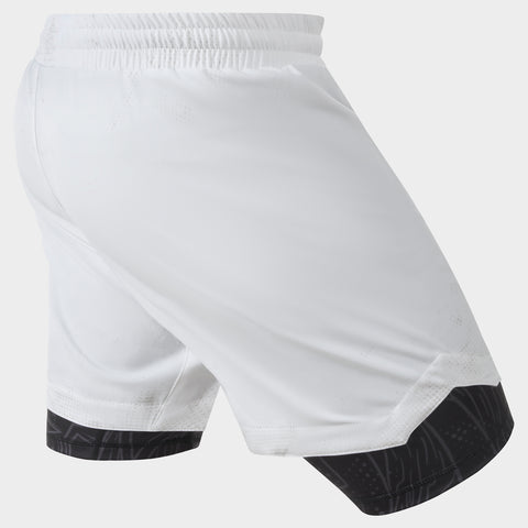 White/Black Berserker Dual Layer Fight Shorts