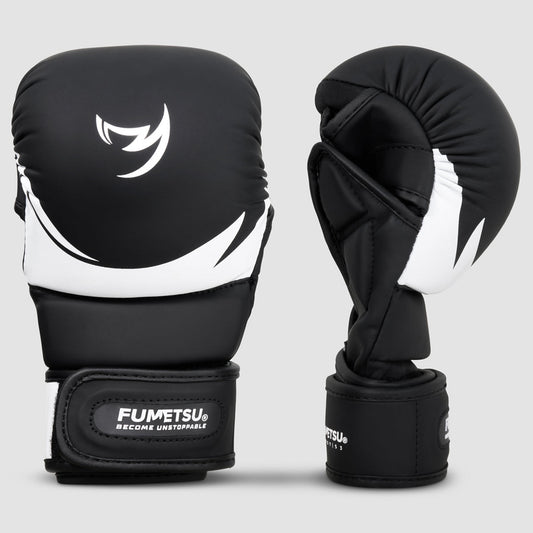 Black/White Ghost S3 MMA Sparring Gloves