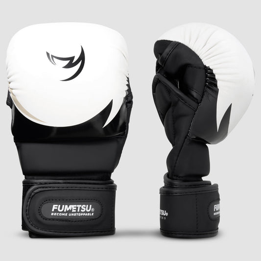 White/Black/Grey Ghost S3 MMA Sparring Gloves