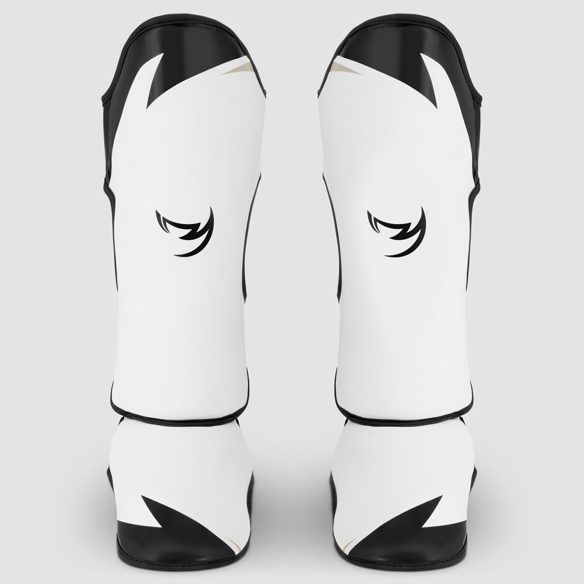 White/Black/Grey Ghost S3 Thai Shin Guards from Fumetsu