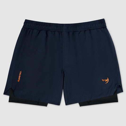 Navy Origins Dual Layer Shorts