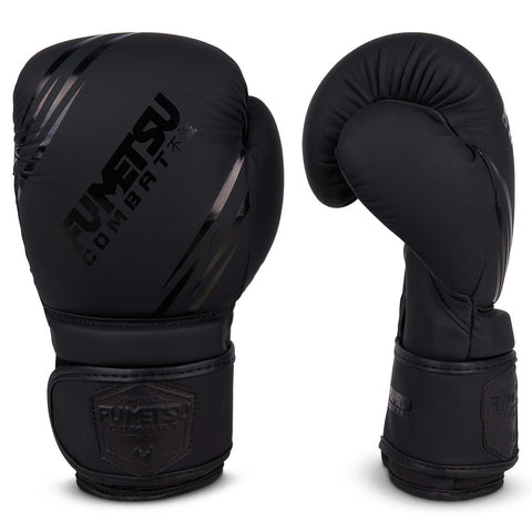 Shield Kids Boxing Gloves Black-Black