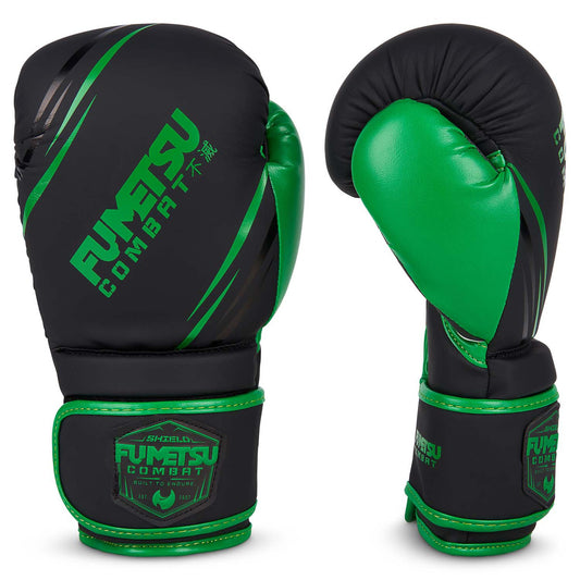 Shield Kids Boxing Gloves Black-Green