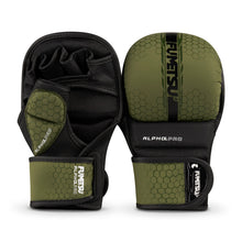 Alpha Pro MMA Sparring Gloves Olive Green-Black