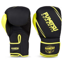Shield Boxing Gloves Black-Neon