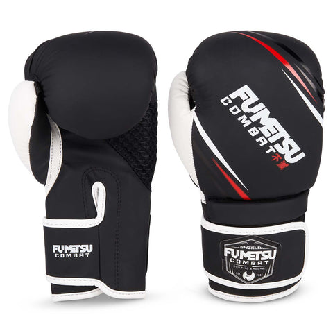 Shield Kids Boxing Gloves Black-White