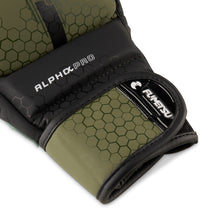 Alpha Pro MMA Sparring Gloves Olive Green-Black